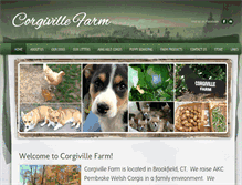 Tablet Screenshot of corgivillefarm.com